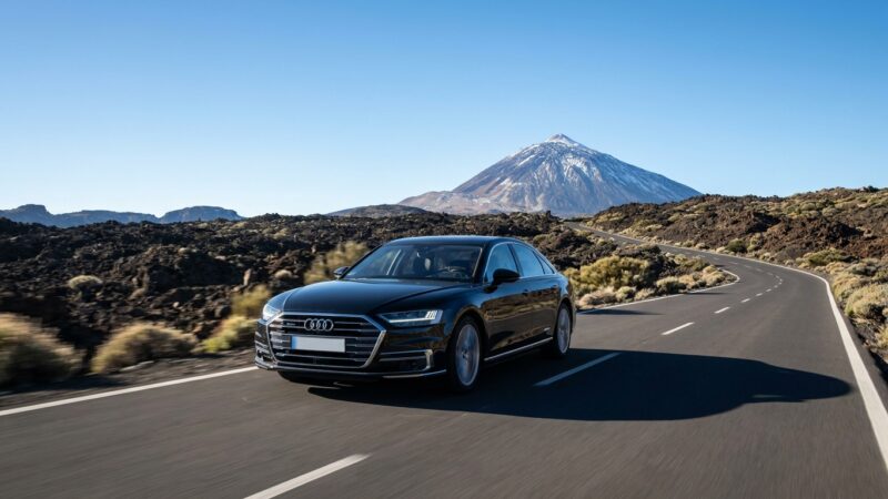 Audi A8 în Tenerife: test de condus pe insulă