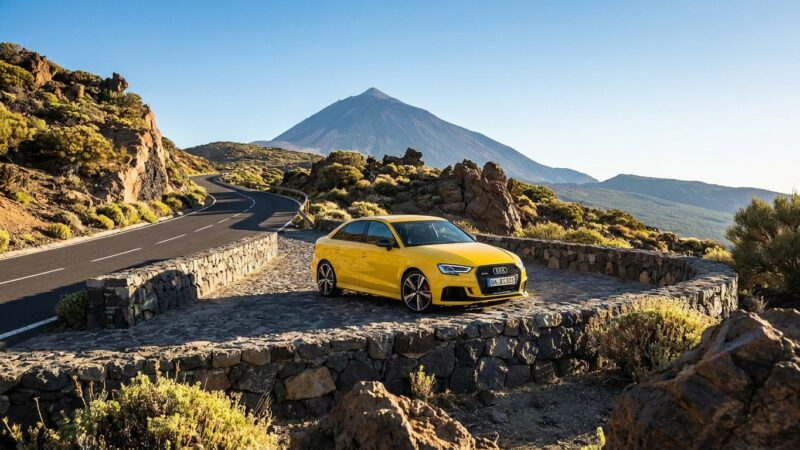 Audi RS 3 în Tenerife: test pe Teide și Masca