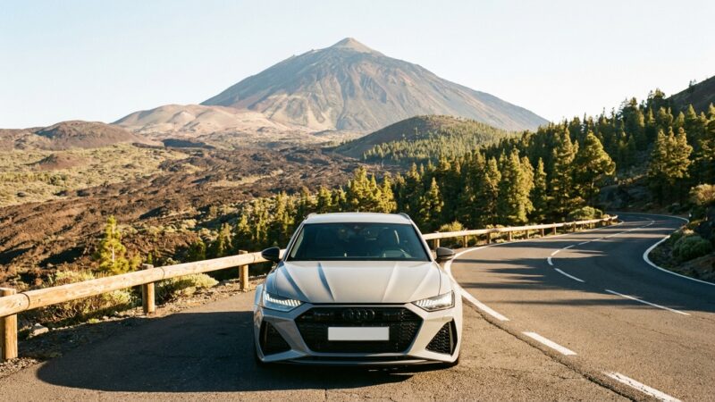 Audi RS 6 Avant în Tenerife: Teide, Masca și TF-1